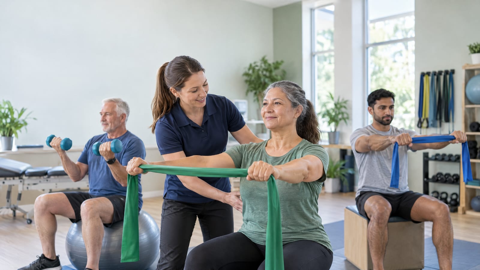 Physiotherapy strength and rehabilitation exercise